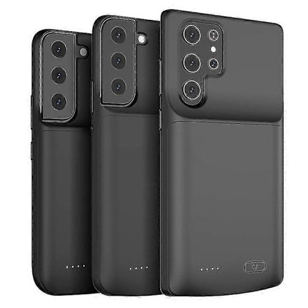 4800/10000mah Power Bank Batteriladdarfodral för Samsung Galaxy S22 Ultra S22 Plus S22+ S22plus S22ultra Batterifodral