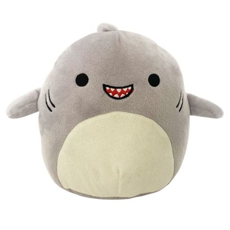 Squishmallow kosedyr 20CM hai grå-AD4-