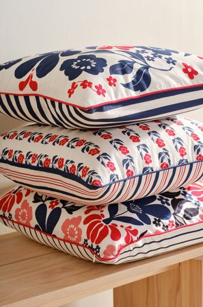 Jotex - Putetrekk 3-pakke 50x50 Cm Multi/naturhvit - SELJA - Kjøp Pynteputer & trekk hos Jotex