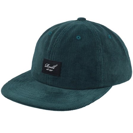 Reell - Flat 160 Dark Green Ribcorduroy Green Snapback Snapback Green Cap - @ Hatstore