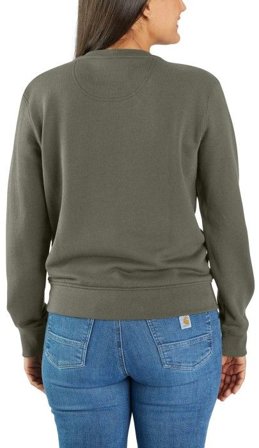 Carhartt Workwear Carhartt W's French Terry Crewneck Sweatshirt Dusty Olive