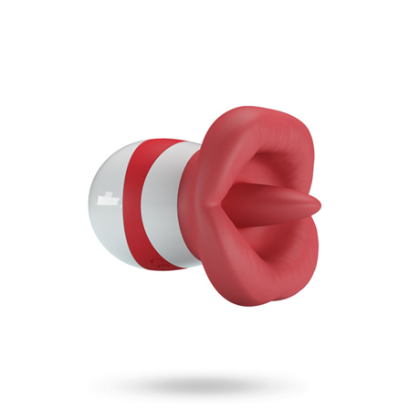 Mina Tongue Stimulator Light Red - Vuxen.se - Liten klitorisvibrator, fingervibrator, bullet vibrator