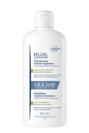 Ducray Kelual Squanorm Oily sjampo til fett flass 400 ml