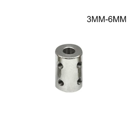 Stålstiv akselkobling 3MM-6MM