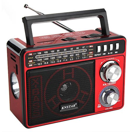 Kn-1030bt AM FM -radio, kannettava seinään kytkettävä radio, helppokäyttöinen, sopii senioreille ja kotiin (musta)