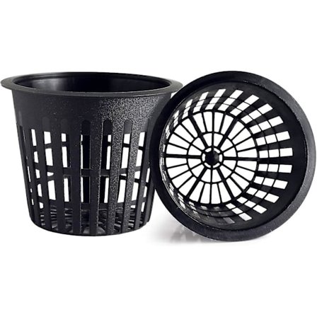 12 stk. 3 tommer runde tunge netpotteblomsterpotter med 3 tommer netpotter Super tunge potter