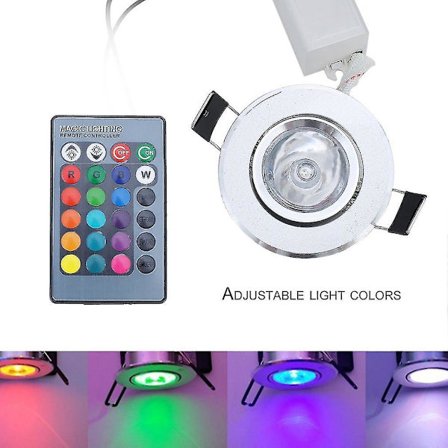 3W RGB LED Inbyggd Taklampa Spotlight Downlight