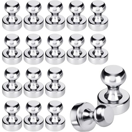 18 Neodymium N52 Ekstra Sterke Mini Koniske Magneter, Nikkelbelagt