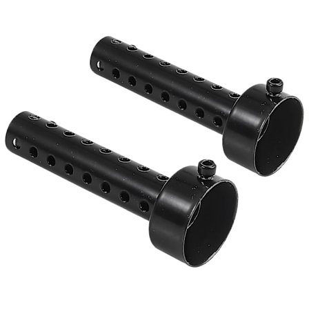 48mm Universal Motorcykel Udstødningsrør Dæmper Baffle Db Killer Sort (2 stk)