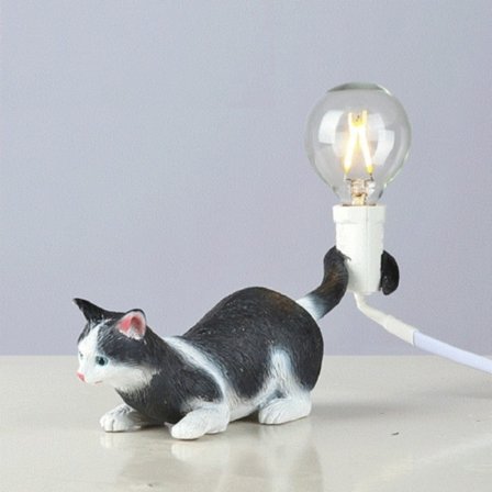Kattlampa Djur Bordslampa Mini Nattlampa (Meditation)