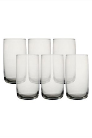 Hermia - Glassæt (6 dele) Liya - Grå - Drikkeglas - Fra Homeroom
