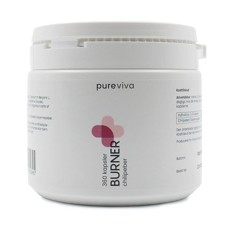 Pureviva Burner 360 kaps., Helse & Madvarer, Ingredienser, Chili