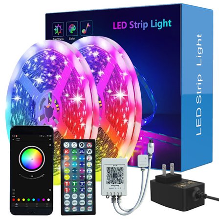 18m LED Lys Bluetooth RGB Lys LED Strip Lys
