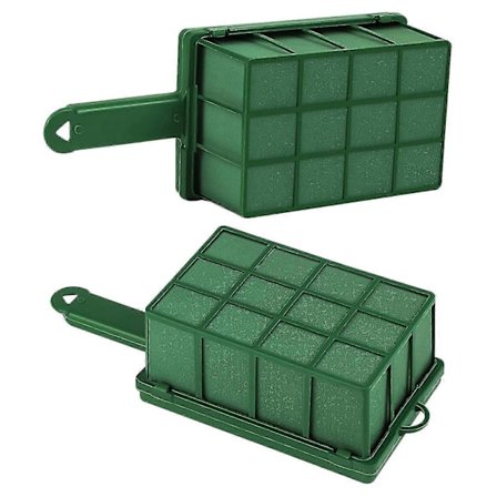 2-pakning Blomsterskum Cage med blomsterskum Arrangement Skum Cage med Håndtak Rektangulært Blomsterskum