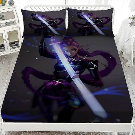 Uusi Demon Hunters -vuodevaatesetti Demon Hunters -lakana setti 2025