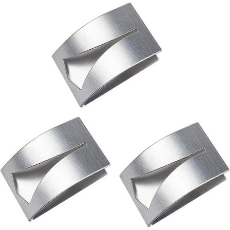 2025 3 kpl Teepyyhepidikkeitä, ruostumattomasta teräksestä valmistettu käsipyyhekoukku, itseliimautuva