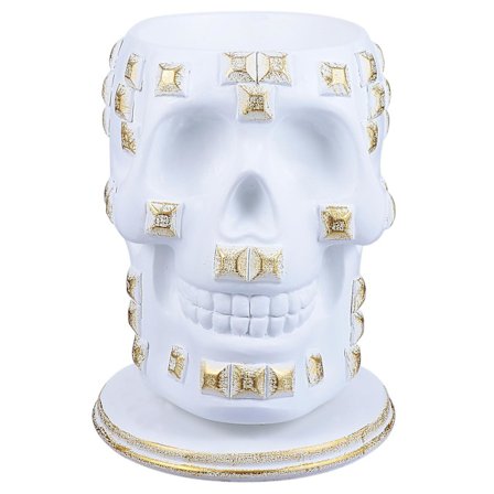 Harpiks Pen Opbevaringsholder Pen Beholder Kreativ Kraniehoved Form Penneholder