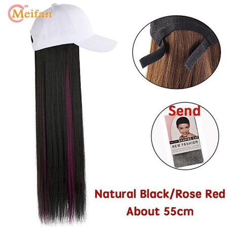 Meifan Syntetisk Lång Hip Hop Cap Peruk Med Flätning Hår Fas