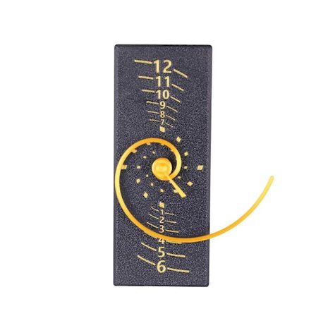 Moderne Fibonacci-ur med unik tidsvisning Spiraler Pointer Stille bevægelse Vægur til teknologi- og matematikelskere (FMY)