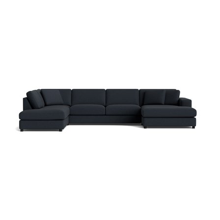 Oasis U-sofa, højrevendt - Loop Mørkeblå - 360x213x79 - Sofa, u-sofa