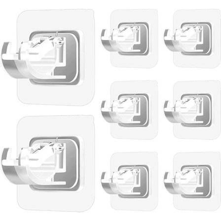 8 st självhäftande gardinstångshållare utan borrning