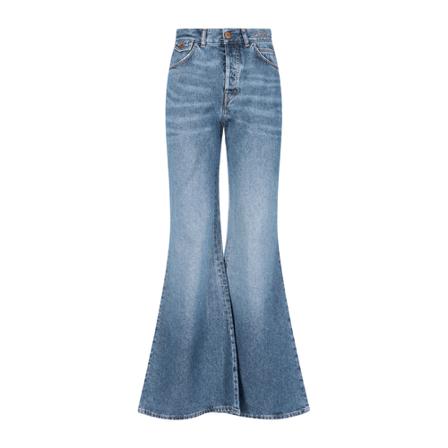 Chloé, Wide Jeans Blauw, Dames, Maat:W26