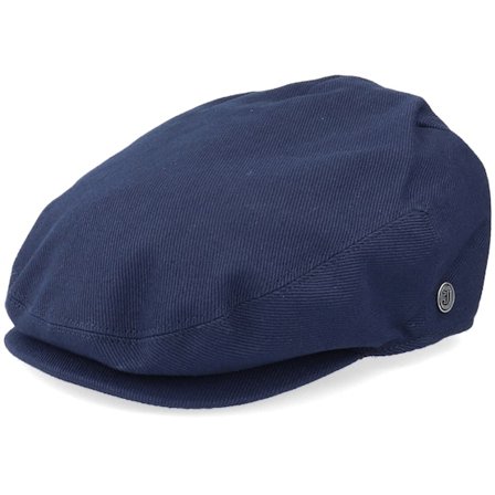 Jaxon & James - Blå flatcap Keps - Cotton Navy Flat Cap @ Hatstore