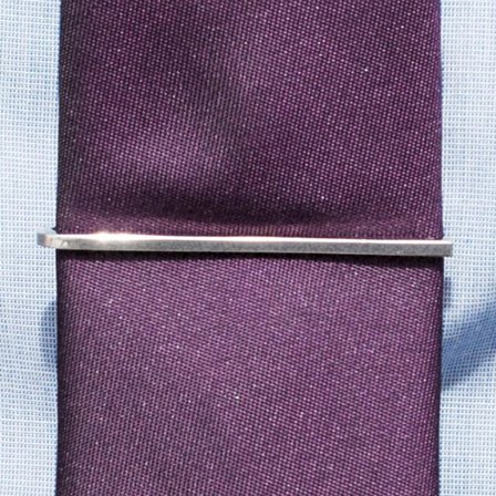 Pasador de corbata de acero con detalle para hombres - Pasadores de corbatas para corbatas estrechas