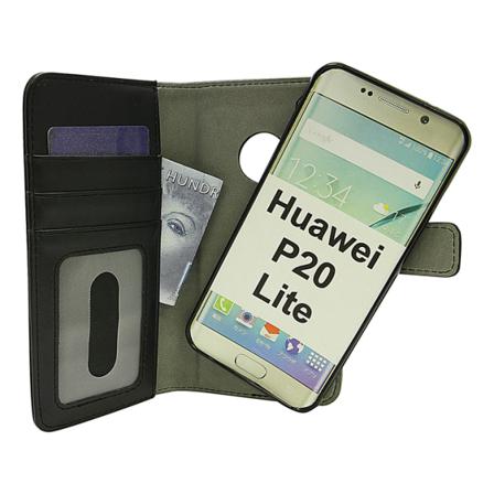 Skimblocker Magnet Wallet Huawei P20 Lite Röd
