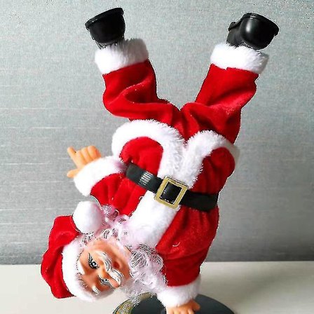 Laulava ja tanssiva joulupukki, joulu ylösalaisin pyörivä joulupukki joulu sähköiset musiikkinuket sähköiset pehmolelut koristeet joulu lapsille-joulu