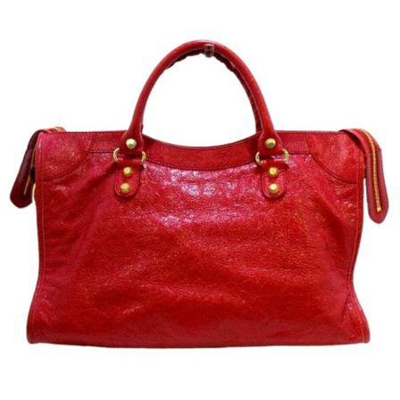 Balenciaga Vintage Pre-owned Läder handvskor röd, Dam Vintage Väskor, Dam, Storlek: ONE SIZE
