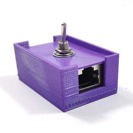 RJ45 Netværkskabel Twisted Pair Switch Toggle Switch + Kabinet