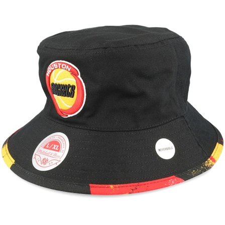 Mitchell & Ness - NBA Preto bucket Chapéu - Houston Rockets Hyper Black Bucket @ Hatstore