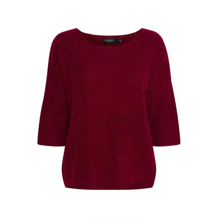 Soaked in Luxury, Round-neck Knitwear Rood, Dames, Maat:S,alpaca