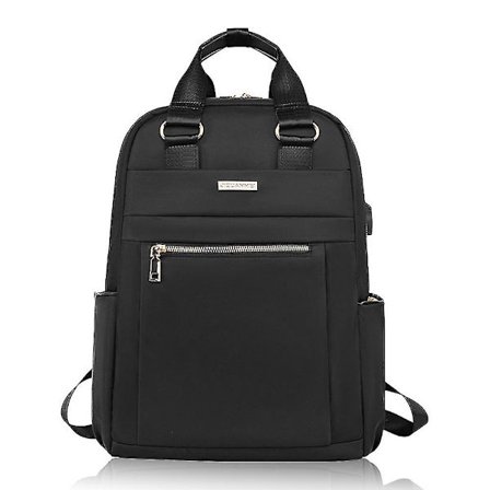 Dataryggsekk, dobbel skulder Dataryggsekk Laptopveske - USB-lading, støtsikker og vanntett