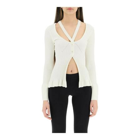 Andrea Adamo, Cardigans Wit, Dames, Maat:M