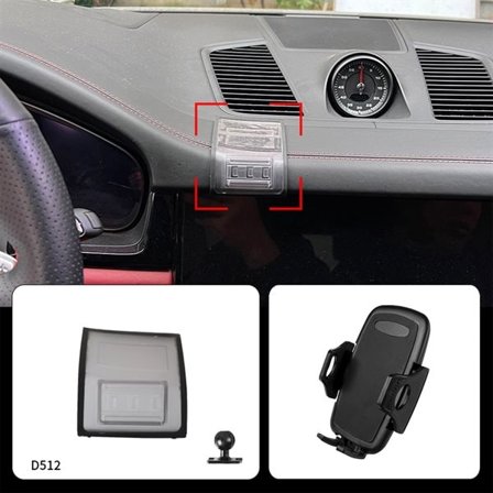 Mobilholder for Porsche Cayenne 2019-2023 - Uten Boring, Komplett Monteringssett