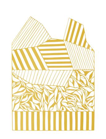 Papercut, A3, Geometric, Rectangle Home Decoration Posters & Frames Posters Graphical Patterns Keltainen Studio About