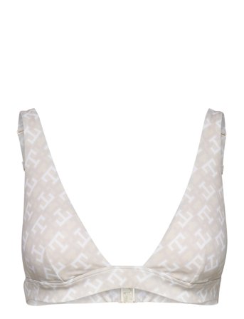 Triangle Fixed Rp Print Swimwear Bikinis Bikini Tops Triangle Bikinitops White Tommy Hilfiger