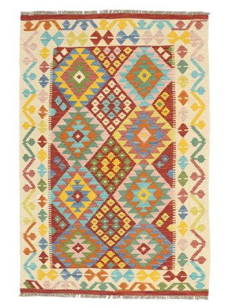 99X149 Tapis D'orient Kilim Afghan Old Style (Laine, Afghanistan)