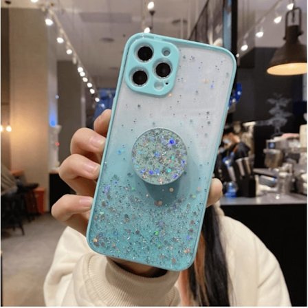 Round Pop Grip Skal iPhone 13 Pro - Turkos