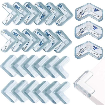 28 Pieces Transparent Corner Protection, For Table, Glass Table, Furniture