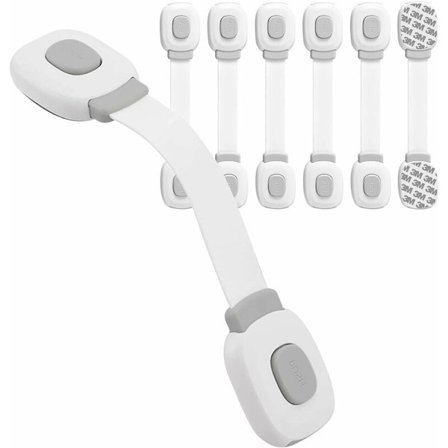 6 kpl vauvan turvallisuuden oven lukkoa, laatikon lukko kaapin salvat ja jääkaapin turvallisuuden lapsen kaapin suoja vauvan koti, Sunny