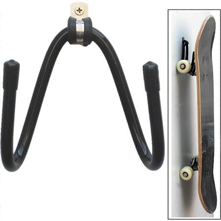 Skateboard Vegghenger Veggoppbevaringsklemme Skateboard Veggstativ Veggfeste - for Skateboard og Longboard [DB]