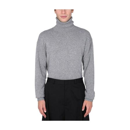 Off White, Turtle Neck Sweater Grijs, Heren, Maat:M