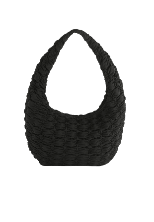 HVISK Haze Matte Twill Quilt Handväskor Dam Svart ONESIZE