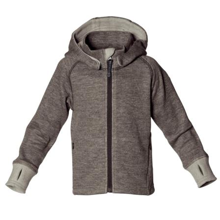 Isbjörn of Sweden Wooly Hoodie Kids Mid layer tops Brown 110/116