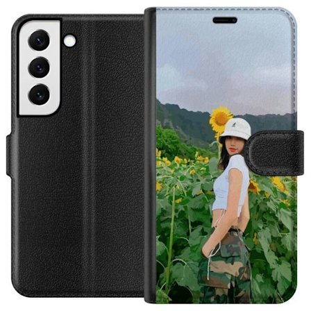 Yhteensopiva Lompakkokotelo Samsung Galaxy S22 5G Lisa Blackpink Auringonkukat K-pop Idol