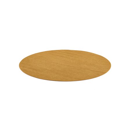 Round rug KEVIN, Ø 3000 mm, yellow