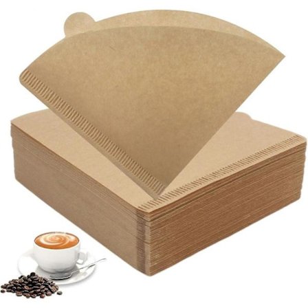 200 stk. V60 Filter 02, Konisk kaffefilter, Kaffefilter, Kaffepapirfilter, Kaffefilterpapir, Ubleket